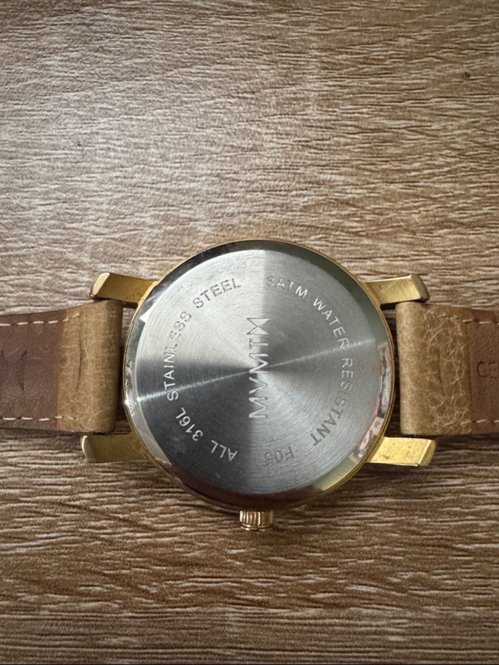 MVMT Gold Case Watch with Tan Leather Strap - Picture 5 of 5